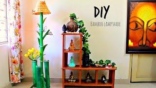 How to make floor lamp using bamboo I  DIY home decor