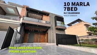 Luxury 10 Marla 7 bed House near Islamabad airport for Sale in B17 Multi Gardens | main boulevard