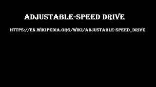 Adjustable speed drive