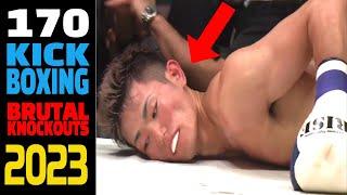 TOP 170 Kickboxing Best Brutal Knockouts of the year 2023.