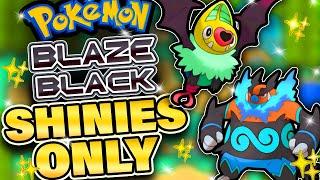 Pokémon Blaze Black but I can ONLY use SHINIES (Hardcore Nuzlocke)?!