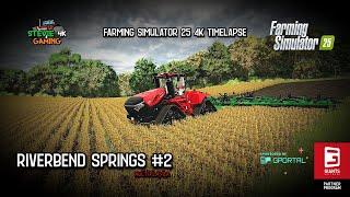 Riverbend Springs/#2/Contract Work/Harvesting/Cultivating/Fertilizing/Mowing Grass/FS25 4K Timelapse