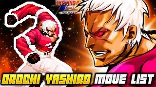 OROCHI YASHIRO MOVE LIST - The King of Fighters 2002 Unlimited Match (KOF2002)