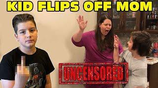  Kid Flips Off His Mom And Then Gets Spanked! - [ Uncensored Version ]