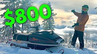 CHEAP Snowmobile Testing!!!