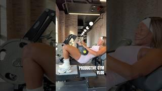 *productive* GYM VLOG #gymworkout #glutesworkout