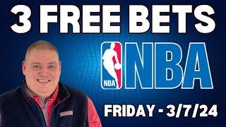 Friday 3 Free NBA Picks & Betting Predictions - 3/7/25 l Craig's Betting Picks l #freebets