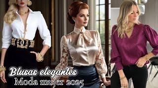 !!MODA LAS BLUSAS DE ESTILO ELEGANTE 2024/2025 TENDENCIAS Moda Shopping