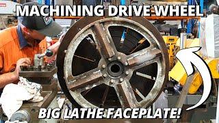 Machining a Polishing Drive Wheel | Using BIG Lathe Faceplate