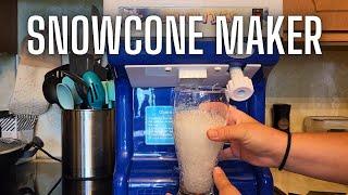 With this shaved ice maker you can have snow cones in seconds