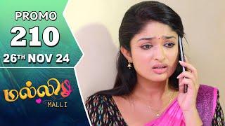 Malli Serial | Episode 210 Promo | 26th Nov 24 | Nikitha | Vijay | Saregama TV Shows Tamil