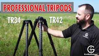 ProMediaGear Professional Tripods TR42 vs TR34 series Major differences, Carbon Fiber