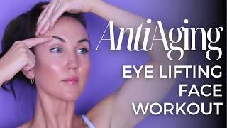 10 Min ANTI-AGING FACE EXERCISES For Eye Wrinkles, Dark Circles, Eye Bags, Crow's Feet (No Surgery)