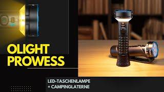 Olight Prowess 5000 Lumen Taschenlampe und 800 Lumen Campinglaterne