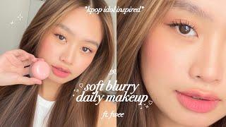 *trendy* k-idol soft blurry daily makeup ₊˚⊹  (wonyoung & newjeans inspired) ft. fwee