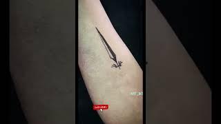 Best Sword Tattooin unique style#art #shorts #artwork #youtubeshorts #viral #trending #tattoo