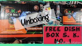 unboxing free dish box //(s.k.dth no.1) //Majha Tv Timmowal#Freedish