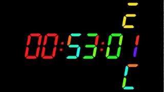 Stopwatch Timer with animated 7-segment digits