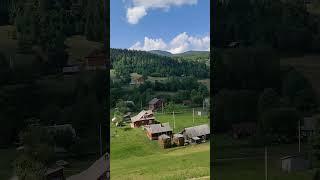 Mountain village in the Carpathians