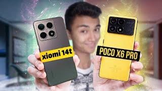 مقایسه جنجالی بین xiomi 14T و Poco x6 pro کدامین یک؟