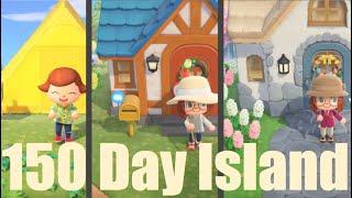 150 Days in 30 Minutes | My Island's Evolution in Animal Crossing: New Horizons