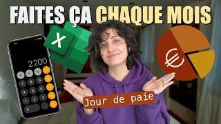 Ces 4 choses à faire CHAQUE MOIS dès qu'on reçoit son salaire : comment gérer son BUDGET ?