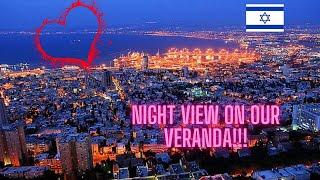 HAIFA PORT ISRAEL  || NIGHT VIEW TAKEN ON OUR VERANDA