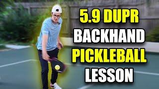 Pickleball Pro Teaches How to Master the Backhand