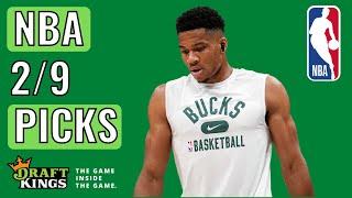 DRAFTKINGS NBA ANALYSIS (2/9) | DFS PICKS