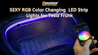 SEXY RGB Color Changing  LED Strip Lights for Tesla Frunk