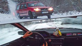 Volvo 740 Winter Drift *GoPro POV* (Pure Sound)