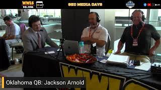 Oklahoma Quarterback - Jackson Arnold from SEC Media Days