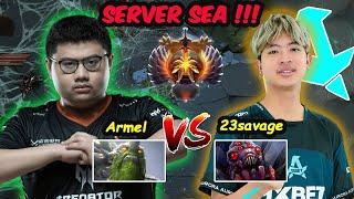 When Aurora.23savage Broodmother 13K MMR Carry meets Armel Tiny Server SEA Ranked 7.36c