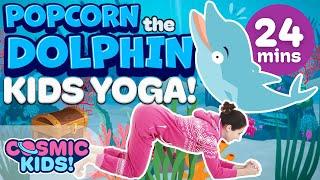 Popcorn the Dolphin | A Cosmic Kids Yoga Adventure!