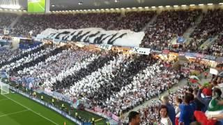 Choreo im Fanblock bei Deutschland vs. Italien | EM 2016