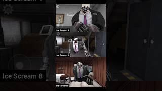 Boris in Ice Scream 9 VS in Ice Scream 8 VS in Ice Scream 4  #shorts #icescream8 #new #game #2024