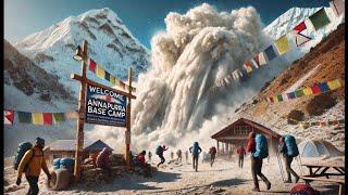 Close Call - Avalanche in Annapurna base camp.