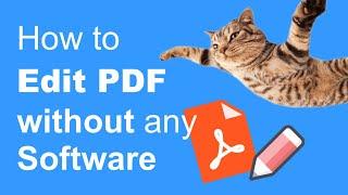 How to edit PDF without any additional software | Watch till end for eureka moment!