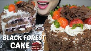 BLACK FOREST Cake  *ASMR Soft Relaxing  NO Talking Food Sounds | N.E Let's Eat