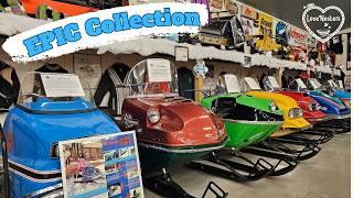 Tour a collection of RARE and Vintage Snowmobiles with an Expert Guide