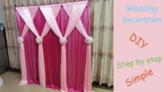 DIY Wedding Backdrop / Floral Backdrop / Swag Backdrop