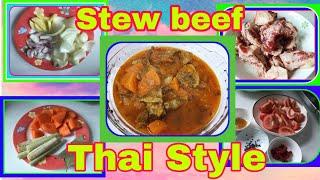 STEW BEEF IN THAI STYLE// AMOY PA LANG ULAM NA//Ammage 8026