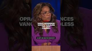 Oprah references Vance’s ‘childless cat lady’ comment