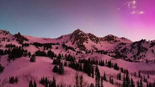 Aurora Borealis over Snowbasin Resort