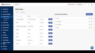 Create custom page and custom menu to your EzyCourse website