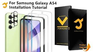 JZG For Samsung Galaxy A54 Screen Protector (panzerglas/schutzfolie) Installation Tutorial