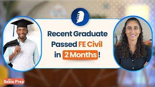 Recent Graduate Passed His FE Civil on His 3rd Attempt