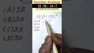 Number Analogy Reasoning Short Tricks | #reasoning short tricks #rrbntpc#rrb #ssccgl #sscgd #sscchsl