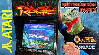 Atari Primal Rage arcade restoration part 2   Neotec NT-2515C monitor cap kit & more!