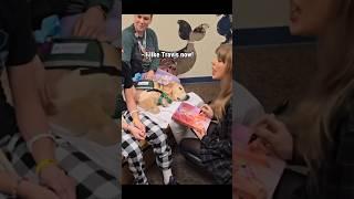 Watch Taylor Swift Reaction to A Kid Saying “I like Travis”  #taylorswift #traviskelce